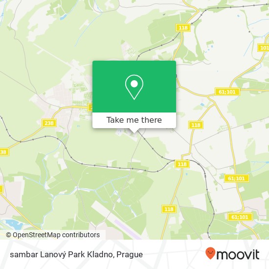 sambar Lanový Park Kladno map