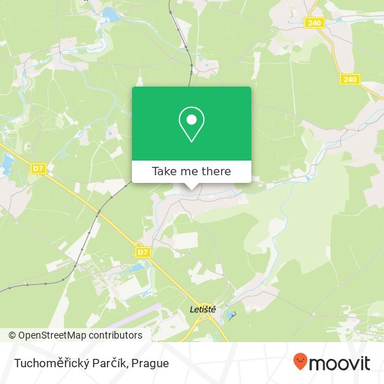 Tuchoměřický Parčík map