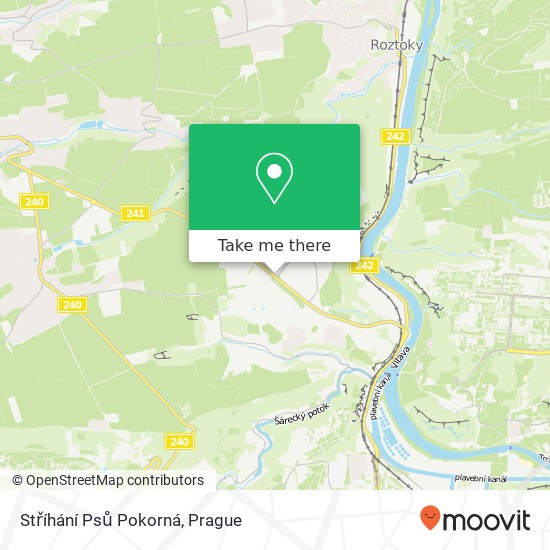 Stříhání Psů Pokorná map