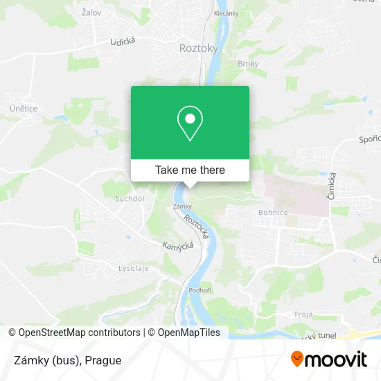 Карта Zámky (bus)