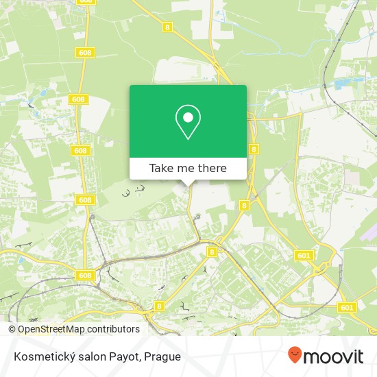 Kosmetický salon Payot map