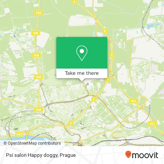 Psí salon Happy doggy map