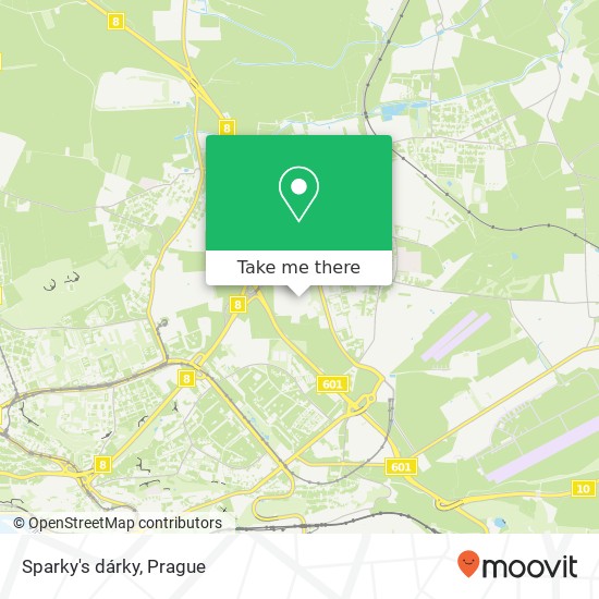 Sparky's dárky map