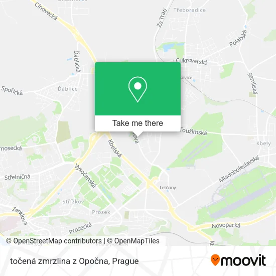 Карта točená zmrzlina z Opočna