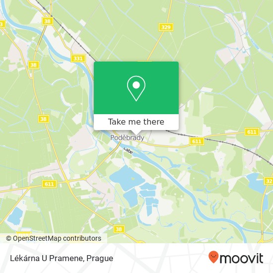 Lékárna U Pramene map