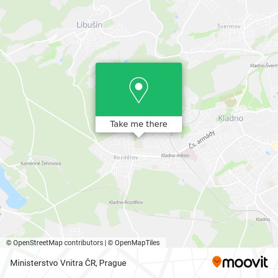 Ministerstvo Vnitra ČR map