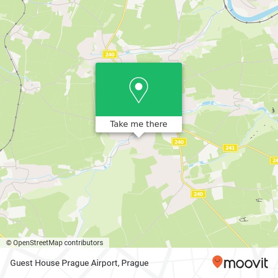 Guest House Prague Airport map