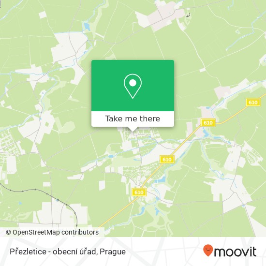 Přezletice - obecní úřad map