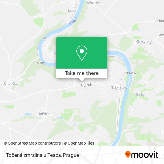 Točená zmrzlina u Tesca map