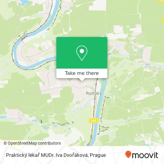 Praktický lékař MUDr. Iva Dvořáková map