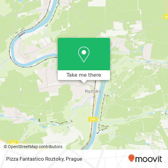 Карта Pizza Fantastico Roztoky