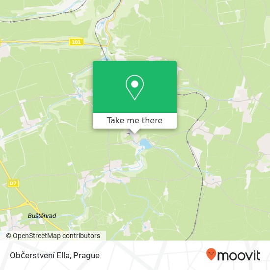 Občerstvení Ella map