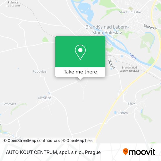 AUTO KOUT CENTRUM, spol. s r. o. map