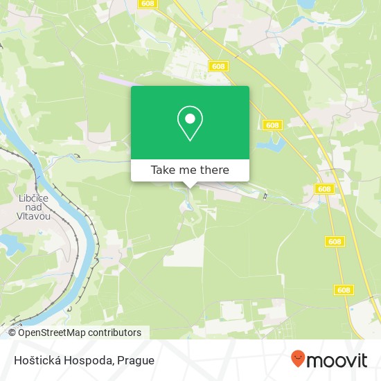 Hoštická Hospoda map