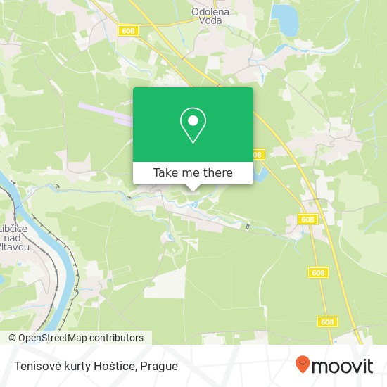 Tenisové kurty Hoštice map