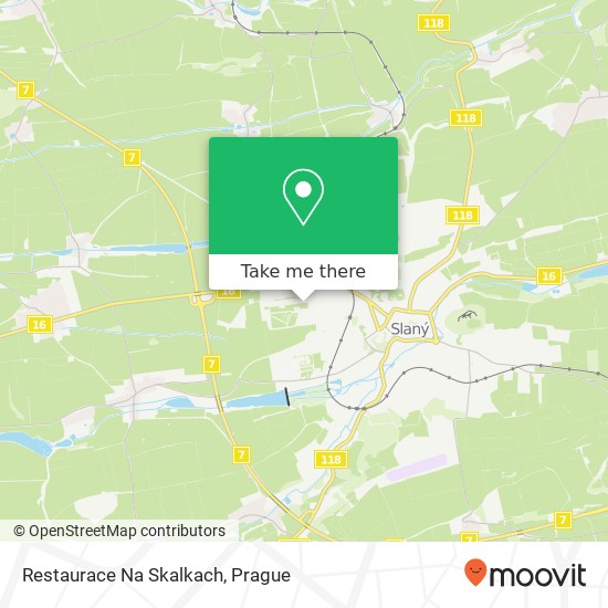 Restaurace Na Skalkach map