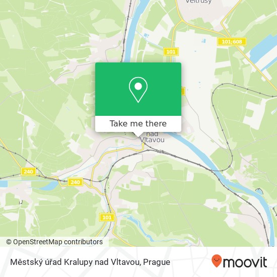 Карта Městský úřad Kralupy nad Vltavou