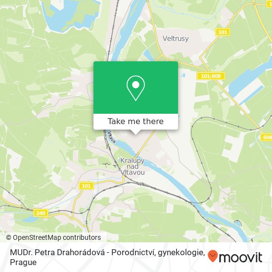 Карта MUDr. Petra Drahorádová - Porodnictví, gynekologie