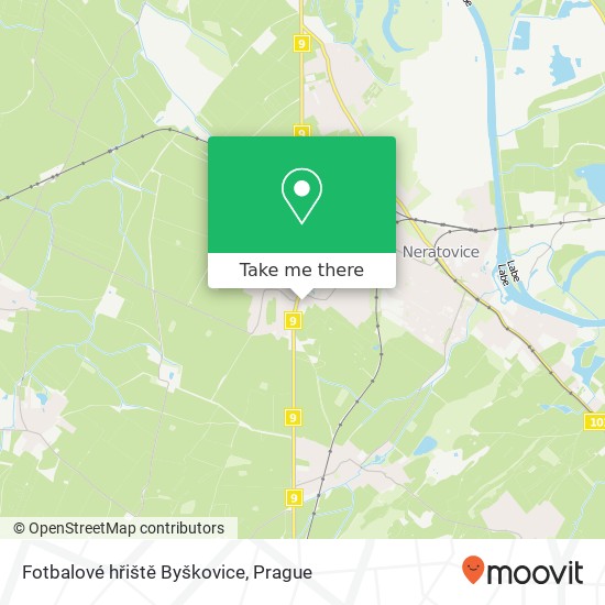 Fotbalové hřiště Byškovice map