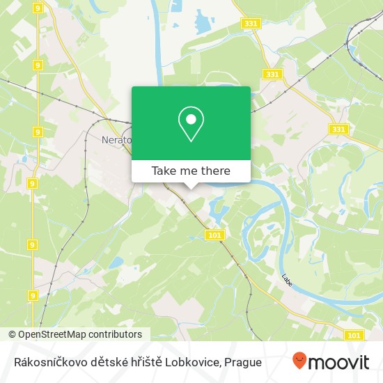 Rákosníčkovo dětské hřiště Lobkovice map