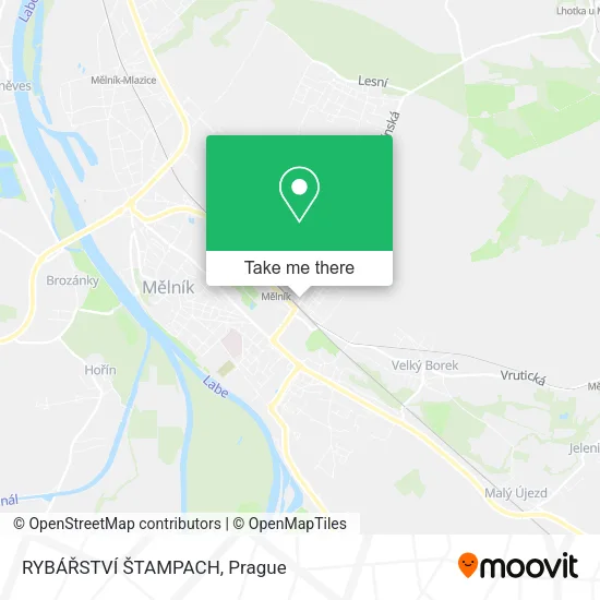 Карта RYBÁŘSTVÍ ŠTAMPACH