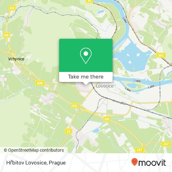 Hřbitov Lovosice map