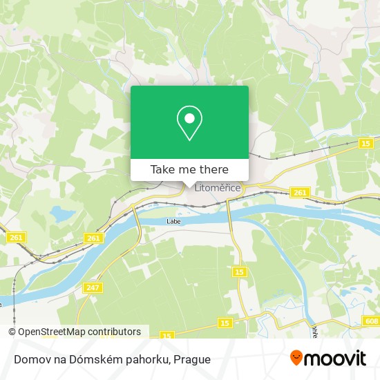 Карта Domov na Dómském pahorku