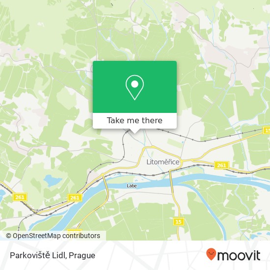 Карта Parkoviště Lidl
