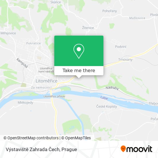 Výstaviště Zahrada Čech map