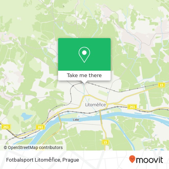 Fotbalsport Litoměřice map