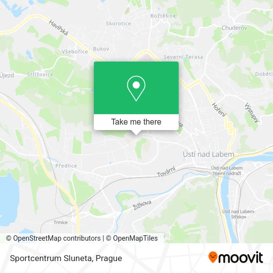 Карта Sportcentrum Sluneta