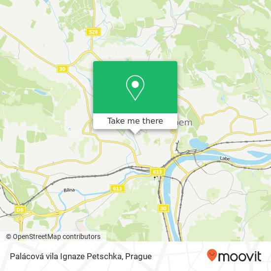 Palácová vila Ignaze Petschka map