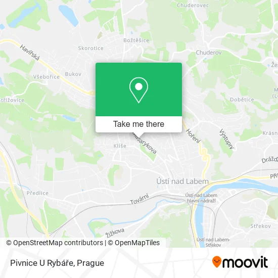 Карта Pivnice U Rybáře