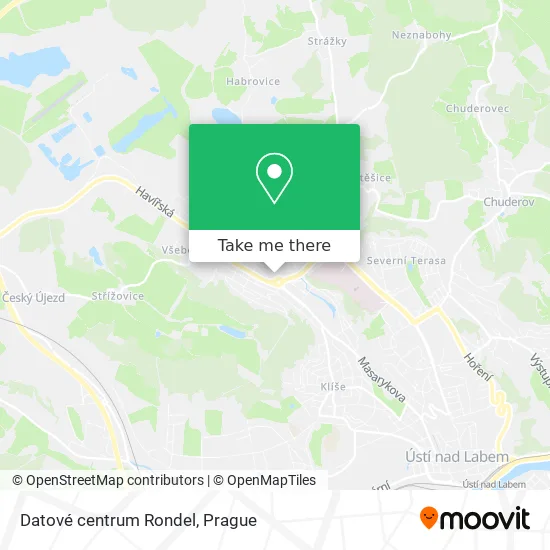 Карта Datové centrum Rondel