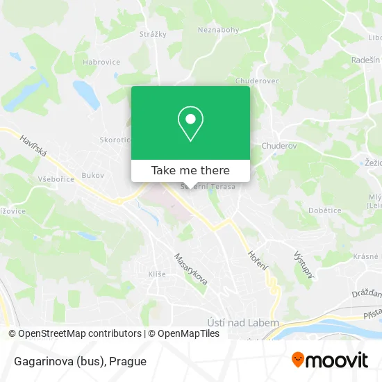 Карта Gagarinova (bus)