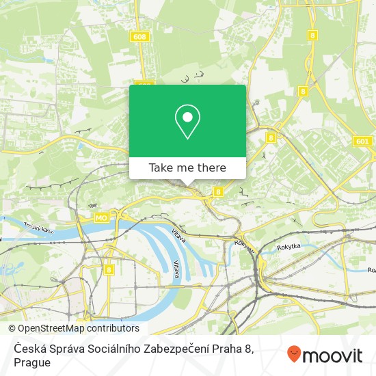 Česká Správa Sociálního Zabezpečení Praha 8 map