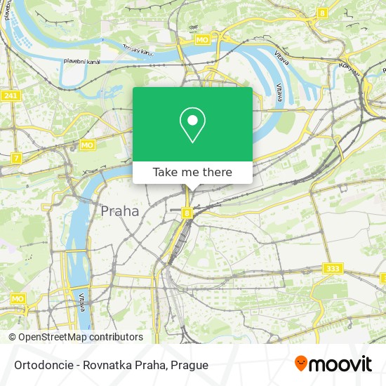 Ortodoncie - Rovnatka Praha map