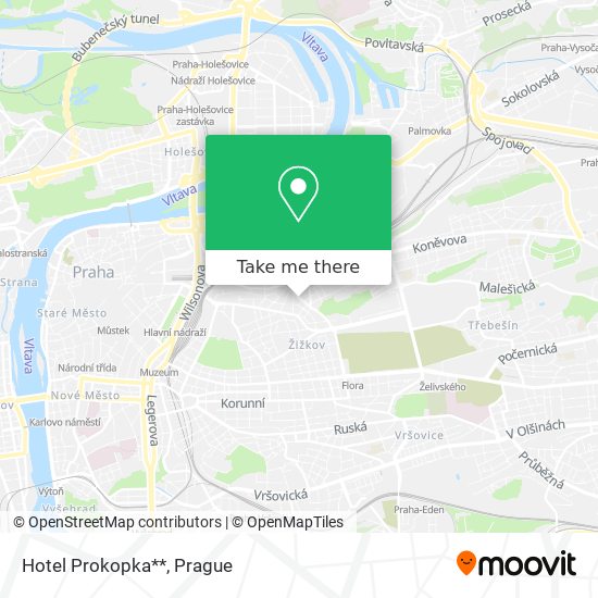 Карта Hotel Prokopka**