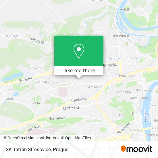 SK Tatran Střešovice map