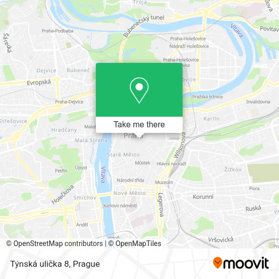 Карта Týnská ulička 8