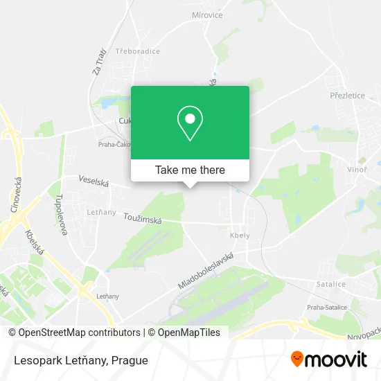 Карта Lesopark Letňany