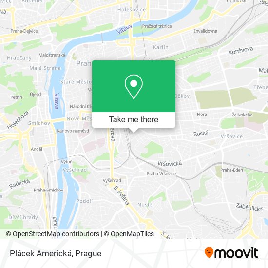 Карта Plácek Americká