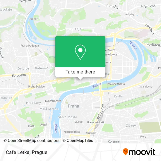 Карта Cafe Letka