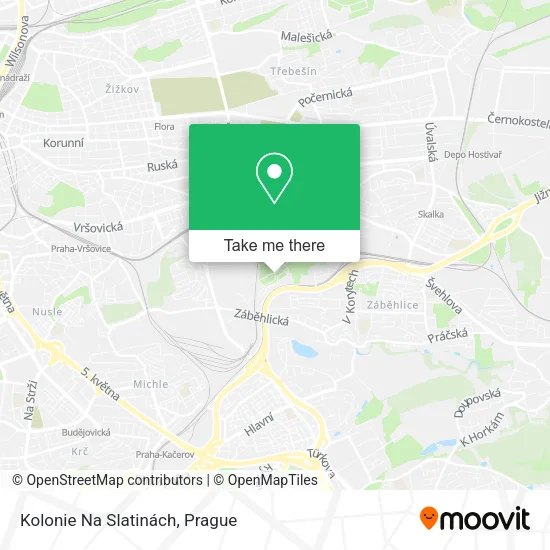 Карта Kolonie Na Slatinách