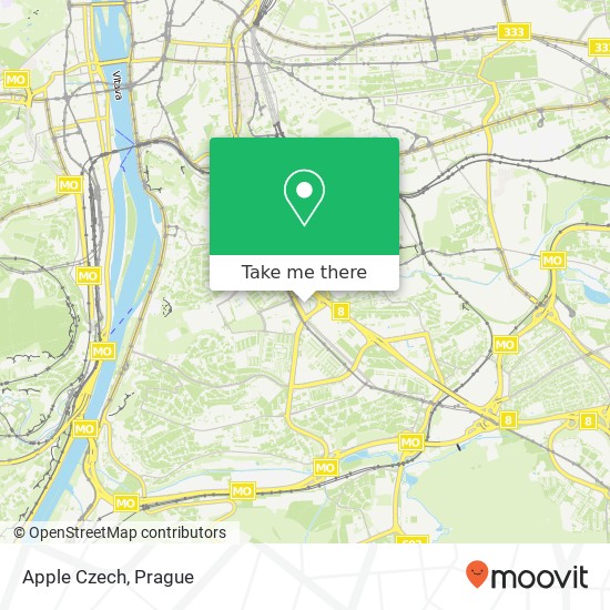 Apple Czech map