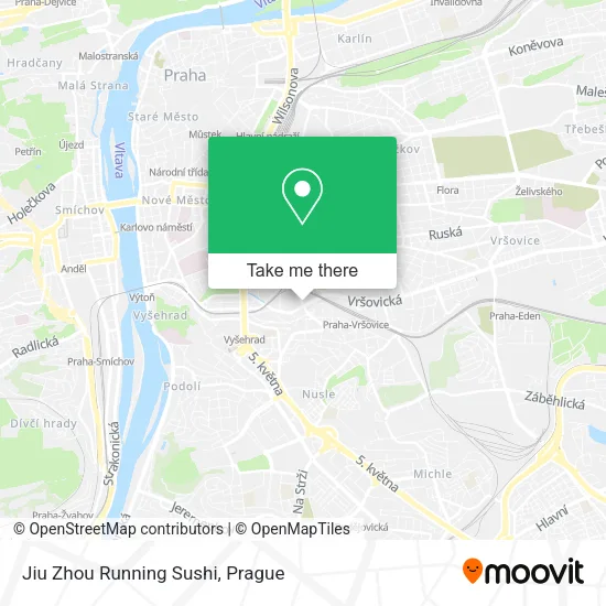 Карта Jiu Zhou Running Sushi