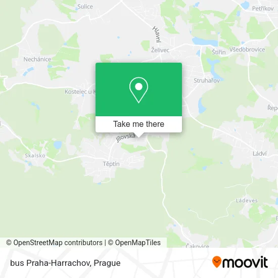 Карта bus Praha-Harrachov