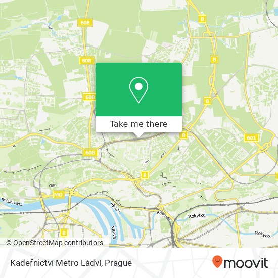 Kadeřnictví Metro Ládví map