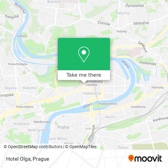 Hotel Olga map