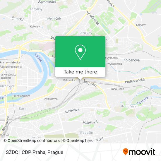 Карта SŽDC | CDP Praha
